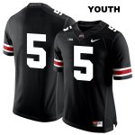 Youth NCAA Ohio State Buckeyes Baron Browning #5 College Stitched No Name Authentic Nike White Number Black Football Jersey NK20C26IN